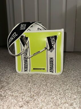 Steve Madden Neon Lime Crossbody with Branded Strap